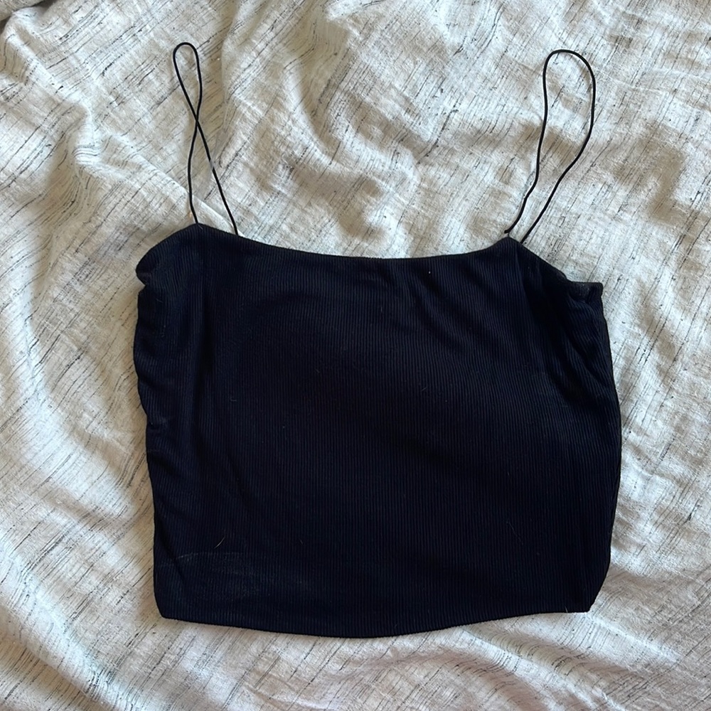 Black crop top